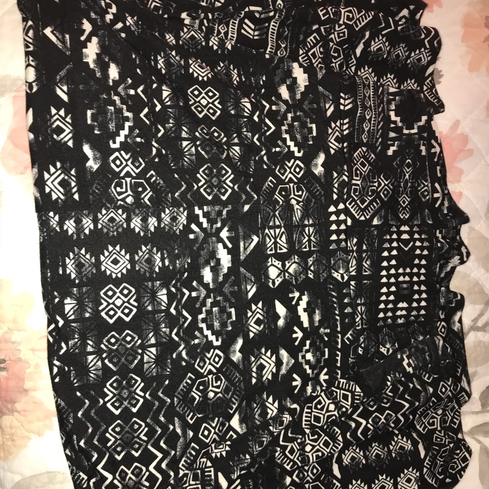Aztec pattern maxi skirt